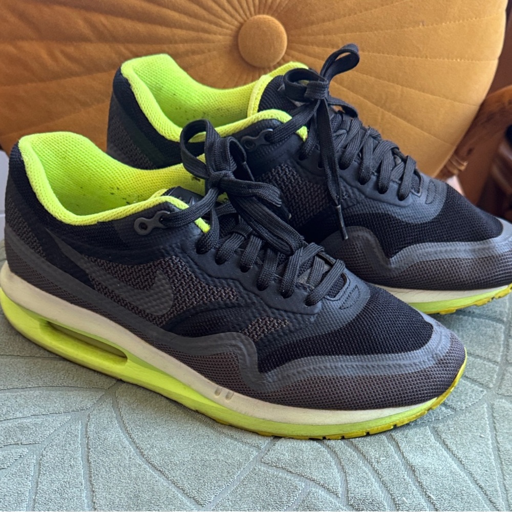 Black and Neon Green Air Max